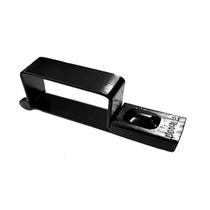 Trava de Porta com Cadeado N.04 91x45mm Preto Dovale Trava de Porta com Cadeado N.04 91x45mm Preto Dovale