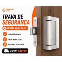 Trava de Porta de Liga de Alumínio Segura, Fechadura de Segurança Anti-Roubo ComfotrtDoor Trava de Porta de Liga de Alumínio Segura, Fechadura de Segurança Anti-Roubo ComfotrtDoor
