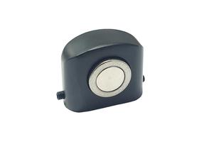 Trava De Porta Vidro Madeira Batente Prendedor Aparador Amortecimento Metal Magnético Preto