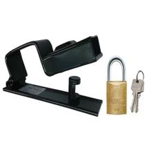 Trava De Portão Preto N3 + Cadeado Cr30mm 2 Chaves Papaiz Trava De Portão Preto N3 + Cadeado Cr30mm 2 Chaves Papaiz