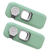 Trava de Segurança Armario Gaveta Geladeira Kit 2 unidades Criança Bebe Evita Acidente Porta Resistente Proteçao Confiavel Fechadura