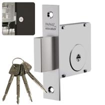 Trava de Segurança Auxiliar Cromado 4 Chave Tetra Reforçada