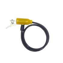 Trava de Segurança Cadeado De Bicicleta Aço + 2 chaves 65 CM Trava de Segurança Cadeado De Bicicleta Aço + 2 chaves 65 CM
