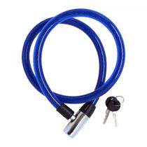 Trava De Segurança Cadeado P/ Bicicleta 14x800mm Com Chaves Trava De Segurança Cadeado P/ Bicicleta 14x800mm Com Chaves