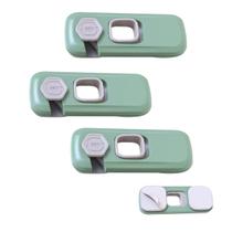 Trava de Segurança Gaveta Armario Galedeira Kit 3 unidades Bebe Criança Fechadura Seguro Multiuso Proteçao Resistente Evita Acidente