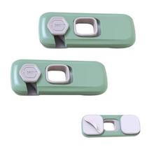 Trava de Segurança Gaveta Geladeira Kit 2 unidades Evita Acidente Criança Bebe Armario Porta Fechadura Proteçao Multiuso