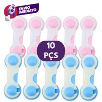 Trava de Segurança Gaveta Porta Armário Tranca Geladeira Segurança Proteção Plástico Atóxico Criança Trava de Segurança Gaveta Porta Armário Tranca Geladeira Segurança Proteção Plástico Atóxico Criança