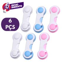 Trava de Segurança Gaveta Porta Armário Tranca Geladeira Segurança Proteção Plástico Atóxico Criança Trava de Segurança Gaveta Porta Armário Tranca Geladeira Segurança Proteção Plástico Atóxico Criança