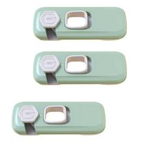Trava de Segurança Geladeira Armario Gaveta Kit 3 unidades Criança Bebe Evita Acidente Porta Proteçao Confiavel Fechadura Resistente