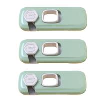Trava de Segurança Geladeira Gaveta Armario Kit 3 unidades Bebe Criança Evita Acidente Fechadura Porta Janela Proteçao