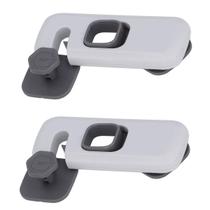 Trava de Segurança Geladeira Gaveta Kit 2 unidades Bebe Criança Porta Armario Protege Evita Acidente Resistente Multiuso Fechadura