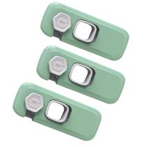 Trava de Segurança Geladeira Gaveta Kit 3 unidades Protege Bebe Criança Evita Acidente Armario Fechadura Porta Multiuso Resistente