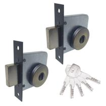 Trava de segurança multiponto dupla redonda antique - IMAB