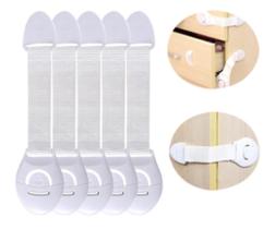 Trava de Segurança para bebê Crianças Bloqueio de gaveta 5 Pçs