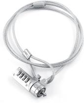 Trava de Segurança para Laptop de 90 graus, trava de cabo com senha de 4 dígitos