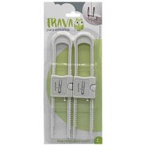 Trava De Segurança Para Portas Armarios - Kit Com 2 Travas Trava De Segurança Para Portas Armarios - Kit Com 2 Travas