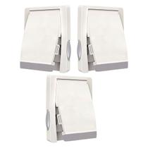 Trava de Segurança Porta Janela Deslizante Kit 3 unidades Criança Pet Fechadura Guarda Roupa Armario Proteçao