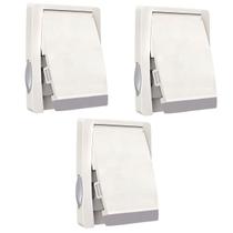 Trava de Segurança Porta Janela Deslizante Kit 3 unidades Protege Criança Bebe Pet Bloqueio Porta de Correr Armario