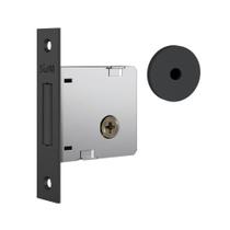 Trava de Segurança Stam 1004 Roseta Redonda Preto Fosco