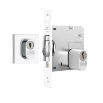 Trava de Segurança Stam 1005 Branco Pivotante Roseta Quadrada