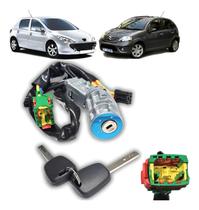 Trava Direção Completa Cilindro Comutador Citroen C3 02 A 12