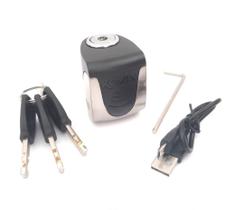 Trava disco c/alarme aco escovado kovix ks6-bm