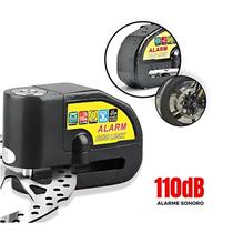 Trava Disco Cadeado com Alarme Sonoro Freio a Disco Moto/Pratiarejo