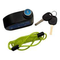 Trava Disco Com Alarme E Lembrete Grande Preta