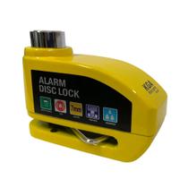Trava Disco Grande Kga Com Alarme Amarelo
