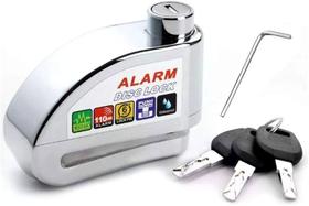 Trava Disco Roda Segurança Alarme Sirene Antifurto Reforçada 2 Chaves - ZEM