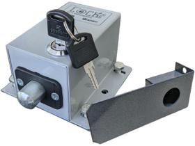 Trava elétrica eletromagnética portão eletrônico ipec cinza