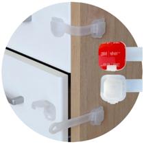 Trava Fixadora Gaveta Armario Bebê Seguro 10un. Env. 24hs