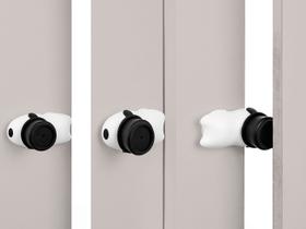 Trava Giratória Para Porta Branco 24007A