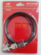 Trava P/ Notebook C3tech Cs-30 C/ Chave 1,8m Preto Cabo Aço Trava P/ Notebook C3tech Cs-30 C/ Chave 1,8m Preto Cabo Aço