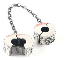 Trava P/ Pulseira De Berloque Pega Ladrão Prata 925 Maciça Trava P/ Pulseira De Berloque Pega Ladrão Prata 925 Maciça