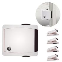 Trava para janela de correr e porta deslizante (Kit 4 unidades) para segurança de bebês, crianças e pets Trava para janela de correr e porta deslizante (Kit 4 unidades) para segurança de bebês, crianças e pets