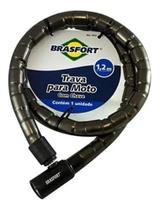 Trava Para Moto Com Chave 22mm X 1,20m Brasfort