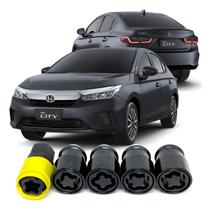 Trava Parafuso Porca Antifurto De Rodas Black Preto Honda Civic City Fit CR-V Crv HR-V Hrv Trava Parafuso Porca Antifurto De Rodas Black Preto Honda Civic City Fit CR-V Crv HR-V Hrv