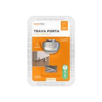 Trava Porta Magnético Imã Batedor Porta Premium - Escovado
