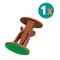 Trava Porta Prendedor Fixador Adesivo Parede Rodapé Marrom