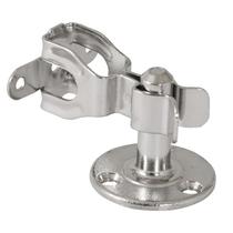 Trava Porta Prendedor Fixador De Piso Cromado Soprano Em Aço