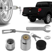 Trava Protetor Estepe Mitsubishi L200 Sport 2017 em diante Antifurto com chave tetra