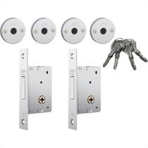 Trava Quadrupla Stam Tetra Dupla Roseta Redonda Inox - 1004 Trava Quadrupla Stam Tetra Dupla Roseta Redonda Inox - 1004