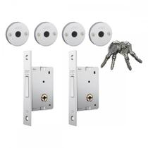 Trava Quadrupla Stam Tetra Dupla Roseta Redonda Inox - 1004 Trava Quadrupla Stam Tetra Dupla Roseta Redonda Inox - 1004