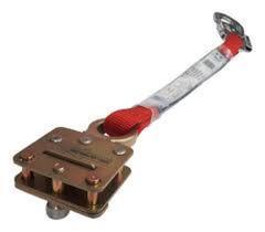 Trava quedas em aço galvanizado para corda de 12mm com talabarte em fita e mosquetão Trava quedas em aço galvanizado para corda de 12mm com talabarte em fita e mosquetão