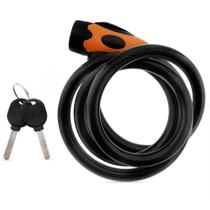 Trava Reforçada Antifurto Gp Tech C/ Chave Cabo Espiral