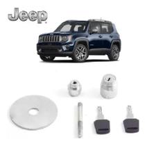 Trava Reforçada Estepe Antifurto Roda Jeep Renegade Prata
