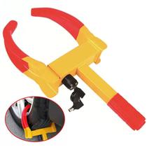 Trava Roda Carro Moto Controle Estacionamento Bloqueador Antifurto Roubo Segurança Pneu Automotivo Trailer Carretinha