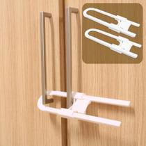 Trava Slide para Armário 2 Peças Formato U Comtac Kids 1390 - Comtac Kids & Care