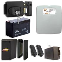 Trava Social E Fechadura 100Kg De Porta Por Controle Abre Sem Energia